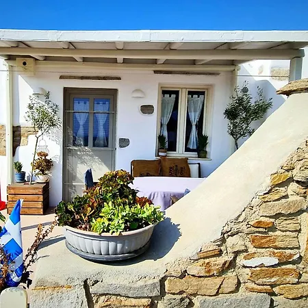Romantic Sunset Cycladic House In Sotires Moni Christou Dasous Exterior photo